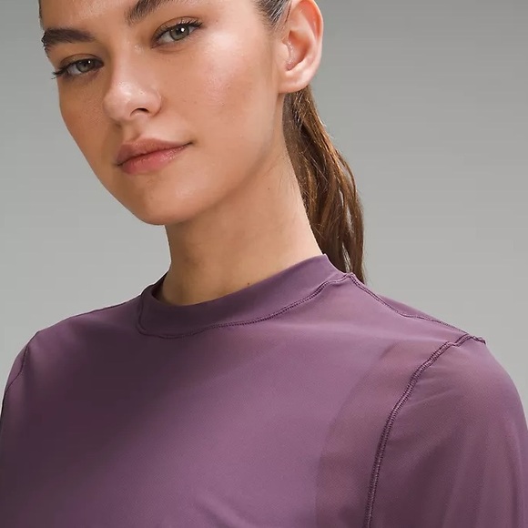 (A11) Lululemon Keyhole Mesh Long-Sleeve Shirt, Size 2, NWT - Picture 4 of 7